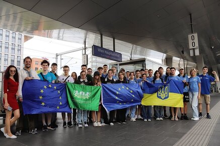 Ukrainian students arriving in Vienna (c) Iryna Karpenko